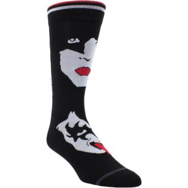 Perri's - Kiss - Sketch - Crew Socks Apparel (Large Item, Socks)