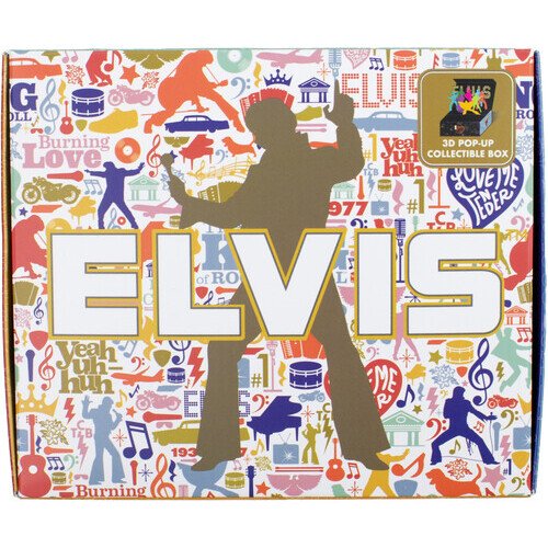 Perri's - Elvis Presley - 3D Pop Up - Crew Socks (Assorted Styles 3 Pack Gift Box) Apparel (Socks, Gift Set, 3 Pack)