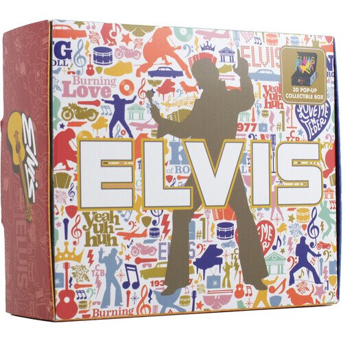 Perri's - Elvis Presley - 3D Pop Up - Crew Socks (Assorted Styles 3 Pack Gift Box) Apparel (Socks, Gift Set, 3 Pack)
