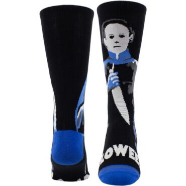 Perri's - Halloween 4 - Michael Blue Knife - Crew Socks Apparel (Large Item, Socks)