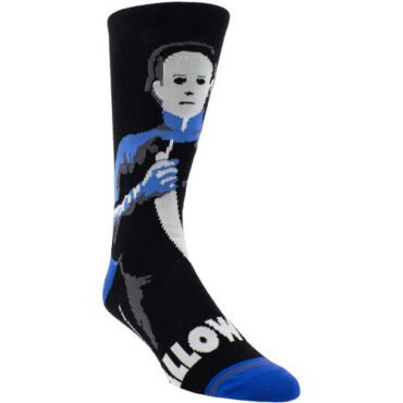 Perri's - Halloween 4 - Michael Blue Knife - Crew Socks Apparel (Large Item, Socks)