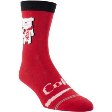 Perri's - Coke - Bear - Fuzzy Women's Crew Socks Apparel (Socks)