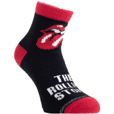 Perri's - Rolling Stones - Tongues - Fuzzy Women's Crew Socks Apparel (Large Item, Socks)