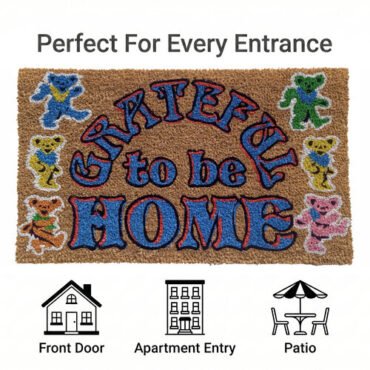 Grateful Dead - Grateful to be Home - 29 x 17 Doormat Novelties (Large Item)