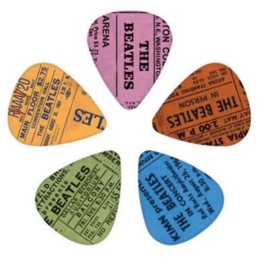 Beatles 1964 Tour Ticket Stubs Guitar Picks Medium Gauge (.70mm) 10-Pack Musical Instrument