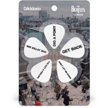 Beatles Guitar Picks Get Back 10-Pack Heavy Musical Instrument