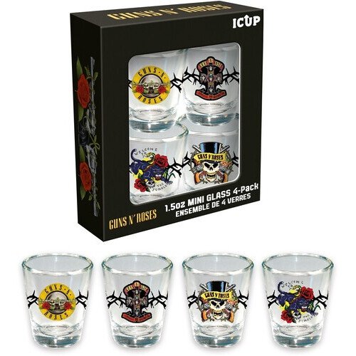Guns N' Roses - Mini-Glass Set (4-Pack / 1.5 oz) Novelties