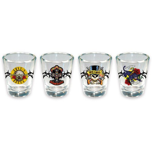 Guns N' Roses - Mini-Glass Set (4-Pack / 1.5 oz) Novelties
