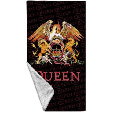 Rocksax - Queen - Crest - Beach Towel (32 in x 63 in) Collectibles (Large Item)