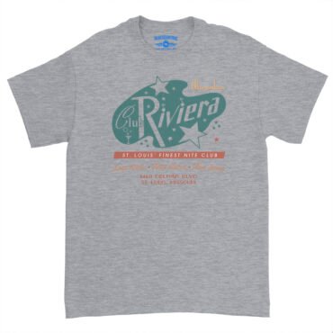 Club Riviera Saint Louis T-Shirt - Heavy Cotton - Sport Grey, S
