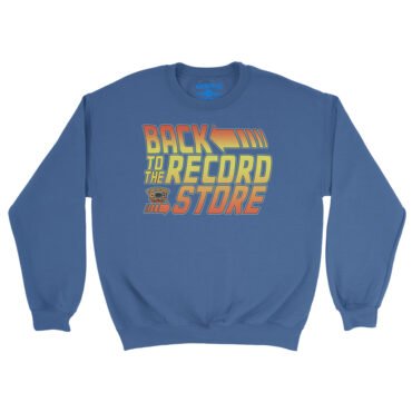 BACK to the Record Store Crewneck Sweatshirt - Royal, S