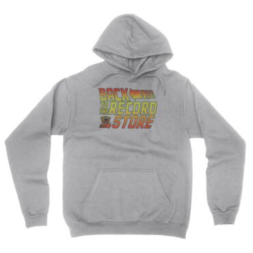 BACK to the Record Store Hooded Pullover Jacket - Ash, S