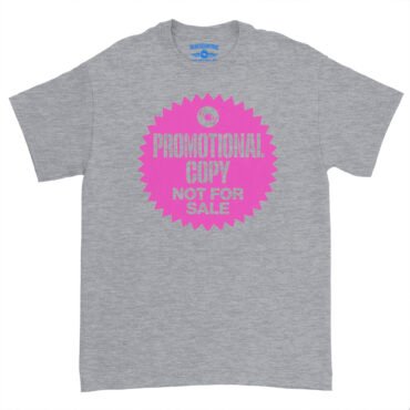 Vinyl Record Promo Sticker T-Shirt - Heavy Cotton
