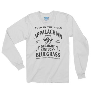 Straight Kentucky Bluegrass Moonshine Long Sleeve T-Shirt