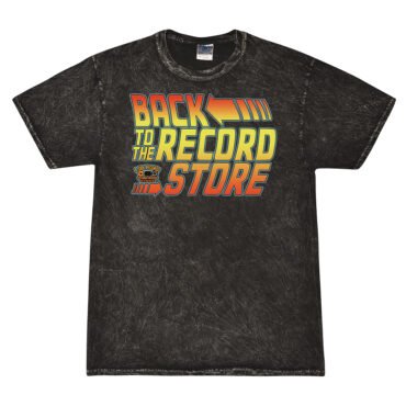 BACK to the Record Store Mineral Wash Shirt - Black