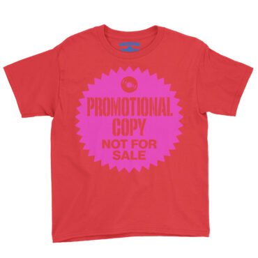 Vinyl Record Promo Sticker Youth T-Shirt - Lightweight Children & Toddlers - Red, T2