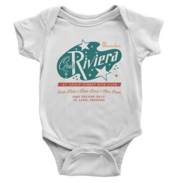 Club Riviera Saint Louis Baby Onesie - White, 6MO