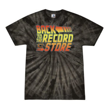 BACK to the Record Store Tie-Dye T-Shirt - Black