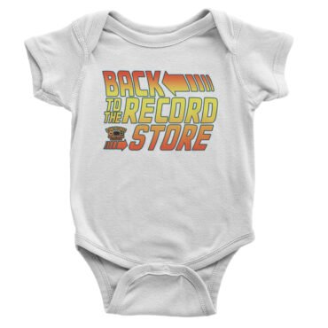 BACK to the Record Store Baby Onesie - White, 6MO