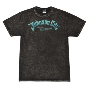 Johnson City Tennessee Mineral Wash Shirt - Black