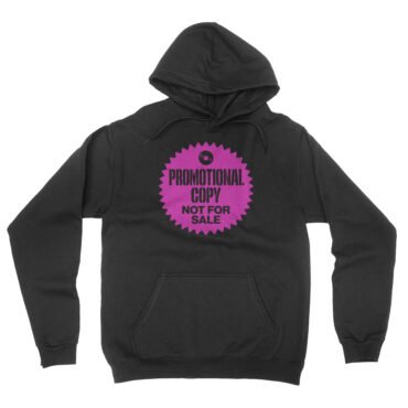 Vinyl Record Promo Sticker Hooded Pullover Jacket
