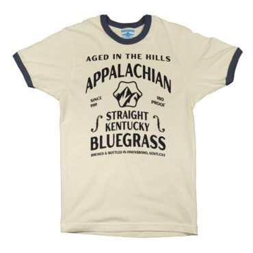 Straight Kentucky Bluegrass Moonshine Ringer T-Shirt