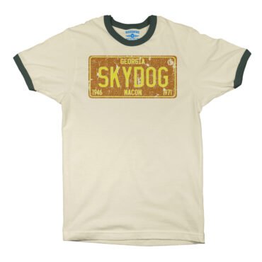 Skydog Ringer T-Shirt - Natural Forest Green, XS