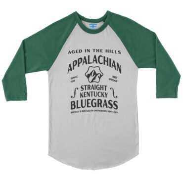 Straight Kentucky Bluegrass Moonshine Baseball T-Shirt