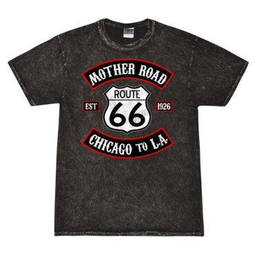 Route 66 Mother Road Mineral Wash Shirt - Black