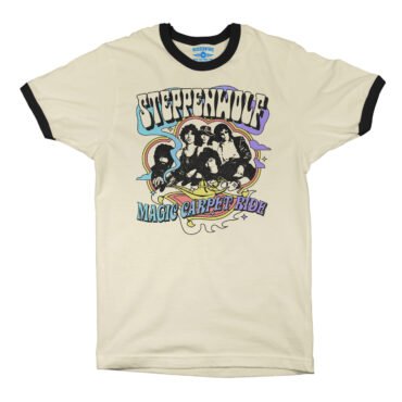 Steppenwolf Magic Carpet Ride Ringer T-Shirt - Natural Black, XS
