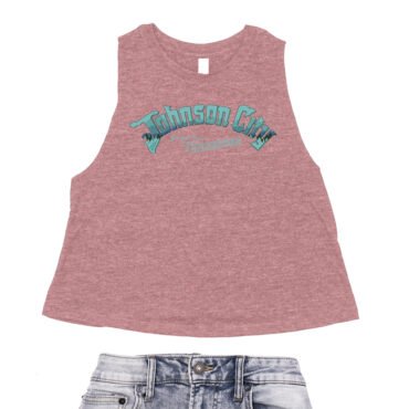 Johnson City Tennessee Racerback Crop Top - Women's
