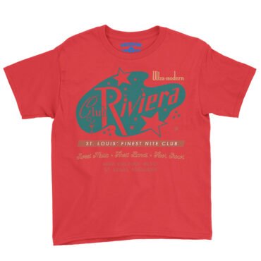 Club Riviera Saint Louis Youth T-Shirt - Lightweight Children & Toddlers - Red, T2