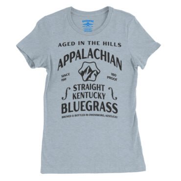 Straight Kentucky Bluegrass Moonshine Ladies T-Shirt - Relaxed Fit
