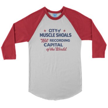 Muscle Shoals Recording Capital Baseball T-Shirt - White Red, S