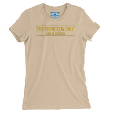 For Promotion Only Record Collector Ladies T-Shirt - Relaxed Fit - Sand Dune, S