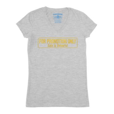 For Promotion Only Record Collector V-Neck T Shirt - Women's