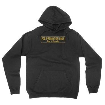 For Promotion Only Record Collector Hooded Pullover Jacket - Black, S