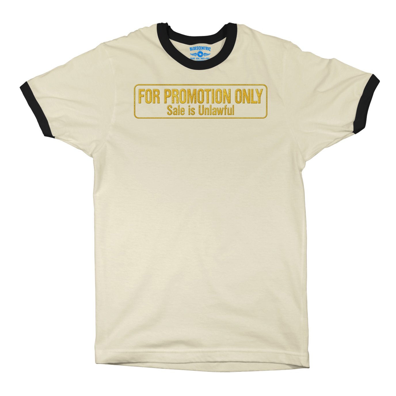For Promotion Only Record Collector Ringer T-Shirt - Natural Black, XS