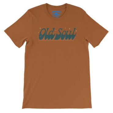 Old Soul T-Shirt - Lightweight Vintage Style - Burnt Orange, S