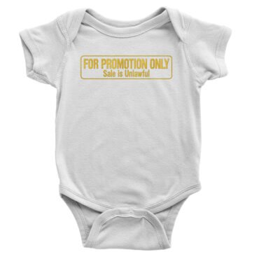 For Promotion Only Record Collector Baby Onesie