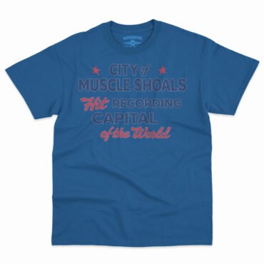 Muscle Shoals Recording Capital T-Shirt - Men's Big & Tall - Royal, XLT