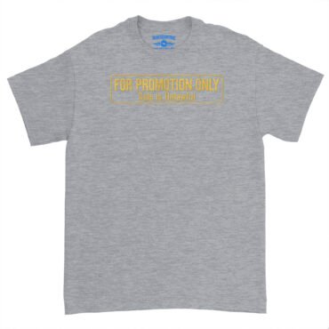 For Promotion Only Record Collector T-Shirt - Heavy Cotton - Sport Grey, S