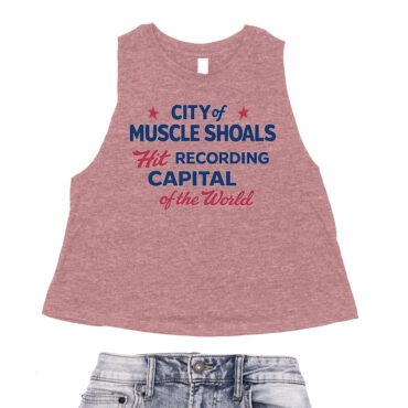 Muscle Shoals Recording Capital Racerback Crop Top - Women's