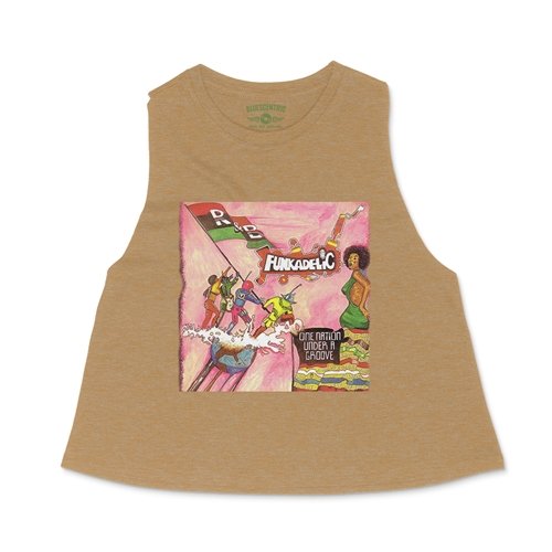 Funkadelic One Nation Under a Groove Racerback Crop Top - Women's