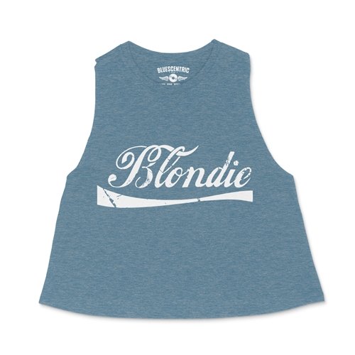 Classic Blondie Logo Racerback Crop Top - Women's