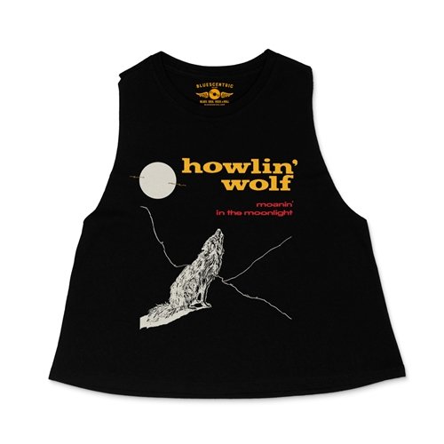 Howlin' Wolf Moanin' Album Racerback Crop Top - Women's