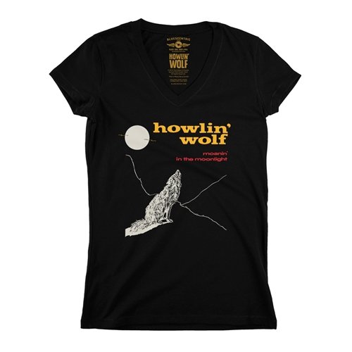 Howlin' Wolf Moanin' Album V-Neck T Shirt - Women's