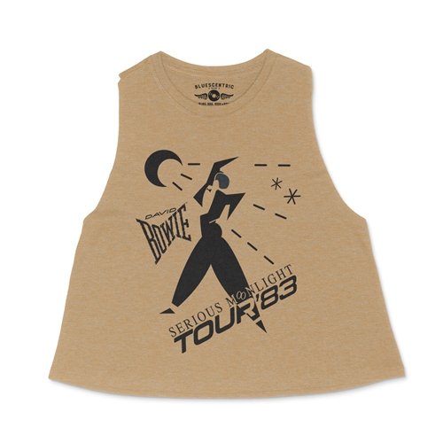 David Bowie Tour Racerback Crop Top - Women's