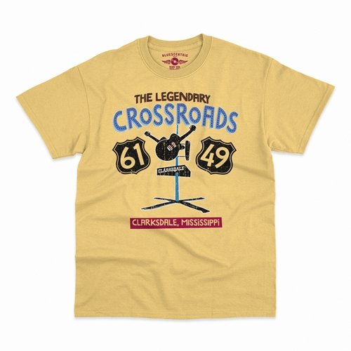 61 & 49 Crossroads Blues T-Shirt - Classic Heavy Cotton