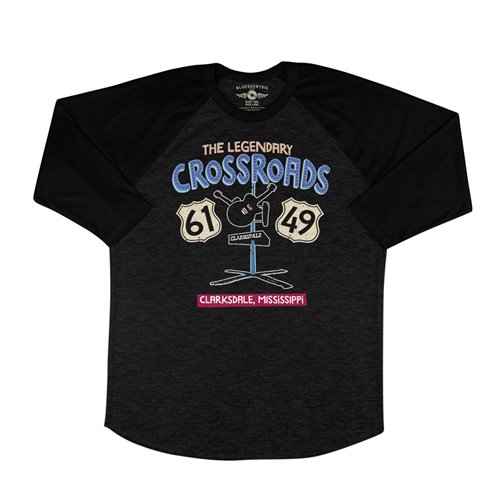 61 & 49 Crossroads Blues Baseball T-Shirt